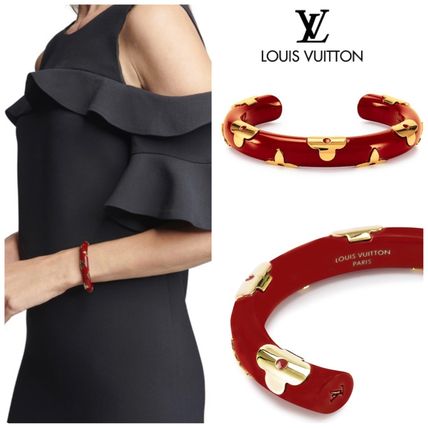 Louis Vuitton MONOGRAM Bangles Costume Jewelry Casual Style Blended Fabrics Flower 