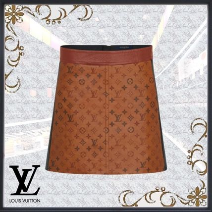 Louis Vuitton 2020 21AW Pencil Skirts Short Monogram Mini Skirts 1A82RO 