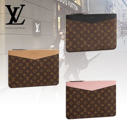 Louis Vuitton MONOGRAM 2020 SS Monogram Leather Logo Clutches M62942 M64591 M62048 