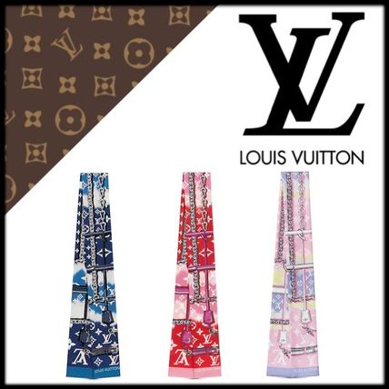 Louis Vuitton 2020 21AW Monogram Silk Tie dye Party Style Elegant Style M76186 M76103M76102 