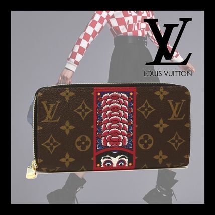 Louis Vuitton ZIPPY WALLET Monogram Unisex Long Wallet Logo Long Wallets 