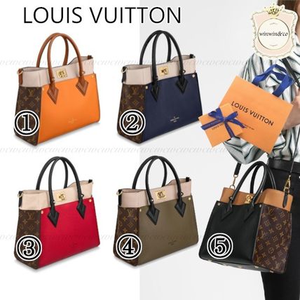 Louis Vuitton Calfskin 2WAY Elegant Style Totes 