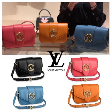 Louis Vuitton PONT NEUF 2020 21AW Calfskin Plain Crossbody Logo Neon Color Shoulder Bags M55948 M55949 M55946 M55947 