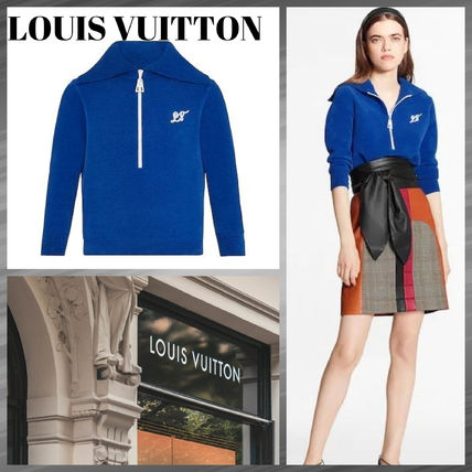 Louis Vuitton 2020 21AW Casual Style Wool Cashmere Silk Cropped Plain Cotton Logo 