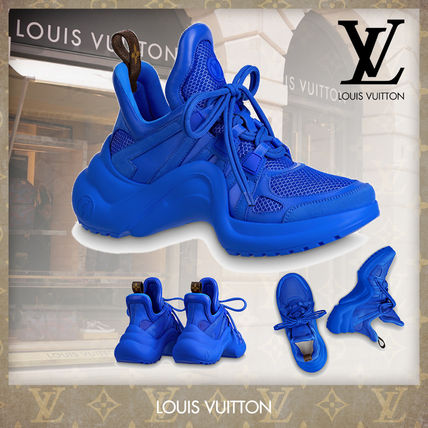 Louis Vuitton 2020 SS Monogram Platform Rubber Sole Casual Style Unisex 1A881Z