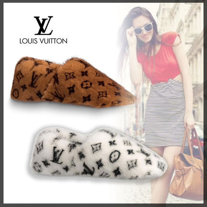 Louis Vuitton 2019 20AW Monogram Slippers Logo Sandals 