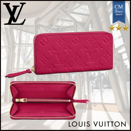 Louis Vuitton CLEMENCE 2020 SS Monogram Unisex Leather Long Wallet Logo Long Wallets 