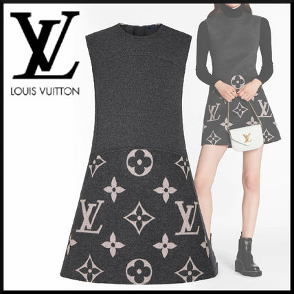 Louis Vuitton MONOGRAM 2020 21AW Monogram Casual Style Wool Silk Sleeveless Elegant Style 1A82LC 