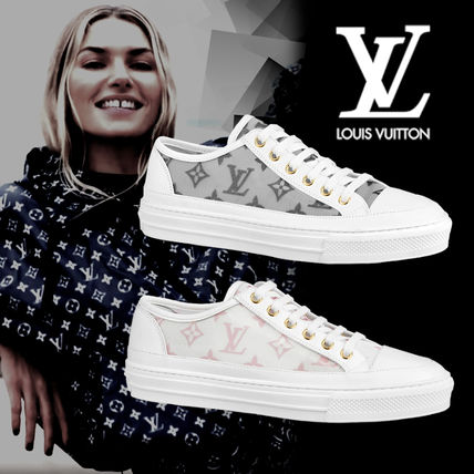 Louis Vuitton 2020 SS Monogram Rubber Sole Casual Style Blended Fabrics Leather 