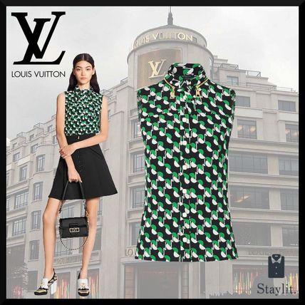 Louis Vuitton PONT NEUF 2020 SS Casual Style Silk Sleeveless Party Style Office Style 1A7SPA 