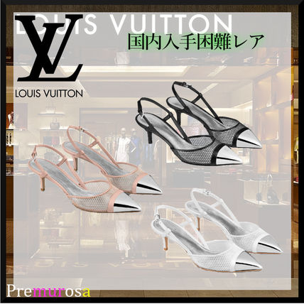 Louis Vuitton Leather PVC Clothing Logo PumpsMules 1A7S1O 1A7S23 1A7S2I 