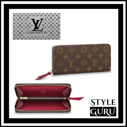 Louis Vuitton CLEMENCE Monogram Long Wallet Logo Long Wallets M61298 M60742 