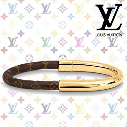 Louis Vuitton Blended Fabrics Leather Elegant Style Fine M6564E 