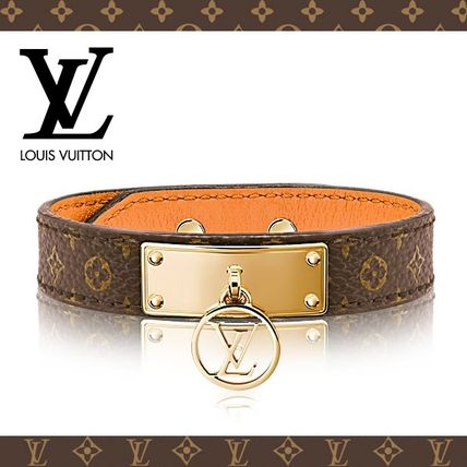 Louis Vuitton MONOGRAM 2017 18AW Leather Elegant Style Bracelets 