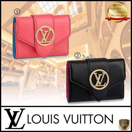 Louis Vuitton Leather Folding Wallet Small Wallet Logo Folding Wallets M69175 M69177 