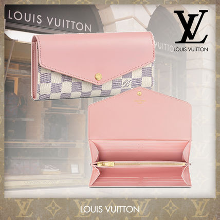 Louis Vuitton Monogram Canvas Leather Folding Wallet Logo Long Wallets N60232 