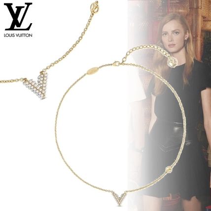Louis Vuitton V 2020 SS Initial Chain Party Style Elegant Style NecklacesPendants M68358 