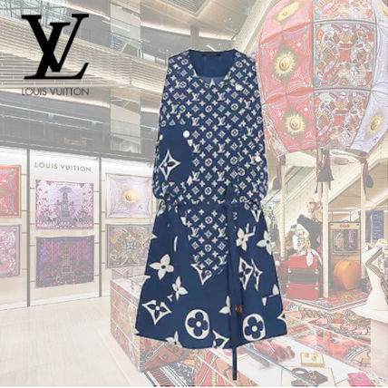 Louis Vuitton 2020 SS Casual Style Elegant Style Logo Dresses 1A7SEN 