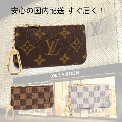 Louis Vuitton MONOGRAM Monogram Leather Logo Coin Cases 