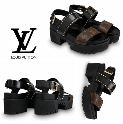 Louis Vuitton Casual Style Blended Fabrics Leather Elegant Style Bridal 1A6655 