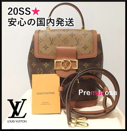 Louis Vuitton MONOGRAM 2020 SS Monogram Leather Logo Backpacks M45142 