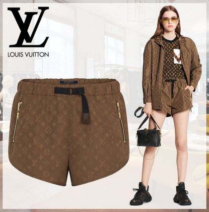 Louis Vuitton MONOGRAM Short Monogram Casual Style Silk Blended Fabrics 
