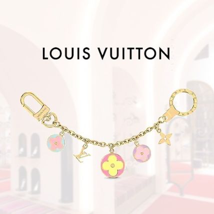Louis Vuitton 2020 21AW Flower Patterns Chain Logo Card Holders M69554 
