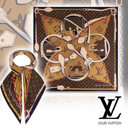 Louis Vuitton Silk Logo Lightweight ScarvesShawls M76202 