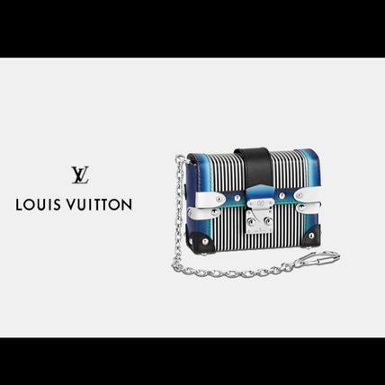Louis Vuitton Stripes Casual Style 2WAY Chain Elegant Style Crossbody 