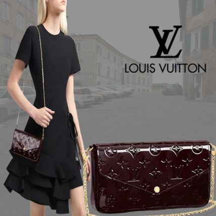 Louis Vuitton MONOGRAM VERNIS Monogram Leather Shoulder Bags M61267 