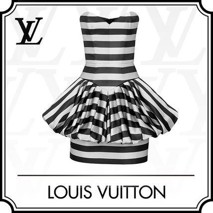 Louis Vuitton 2020 SS Strapless Dress With Puffy Skirt 1A626U 