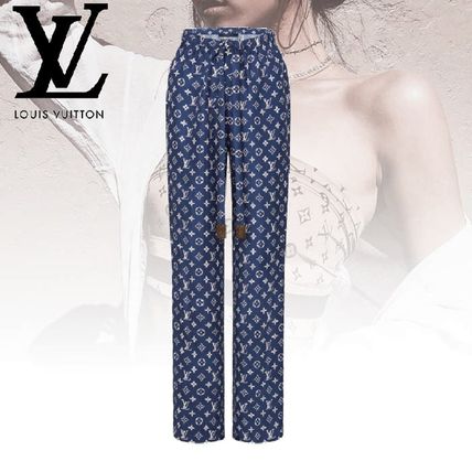 Louis Vuitton 2020 SS Monogram Silk Logo LoungeSleepwear 1A7SFM 