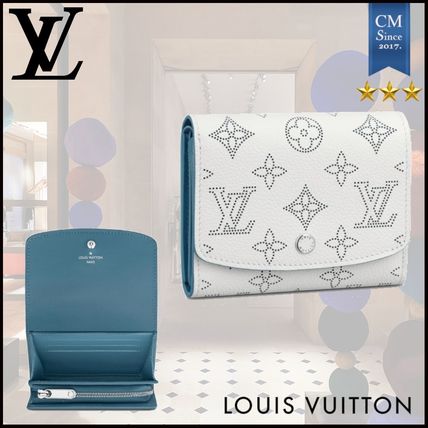 Louis Vuitton IRIS 2020 SS Monogram Unisex Leather Small Wallet Logo Folding Wallets 