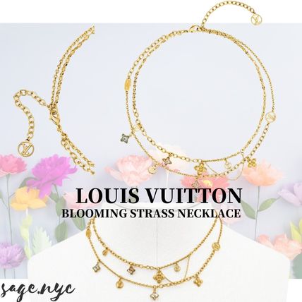 Louis Vuitton MONOGRAM Casual Style Blended Fabrics Flower Chain Party Style 