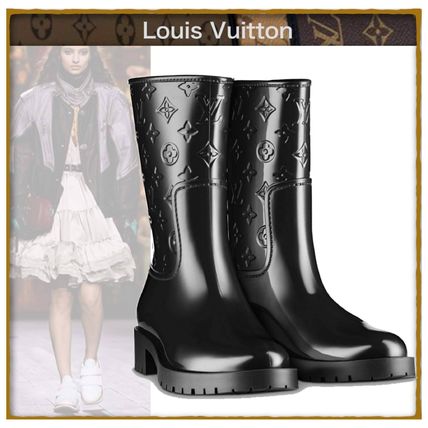 Louis Vuitton 2020 SS Monogram Rubber Sole Unisex Rain Boots Boots 1A3CUL 