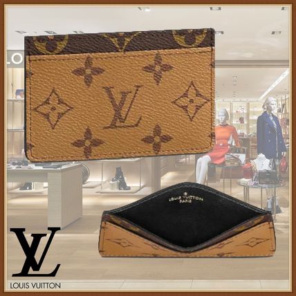 Louis Vuitton MONOGRAM Monogram Unisex Canvas Leather Logo Card Holders M69161 