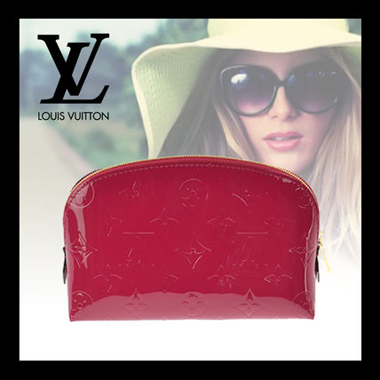 Louis Vuitton MONOGRAM VERNIS Monogram Leather Logo PouchesCosmetic Bags 