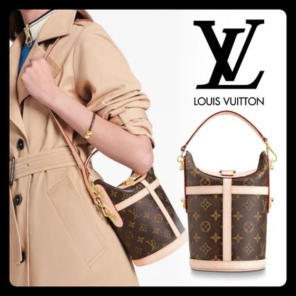 Louis Vuitton MONOGRAM Monogram Calfskin Canvas Blended Fabrics 2WAY Plain Leather M43587 