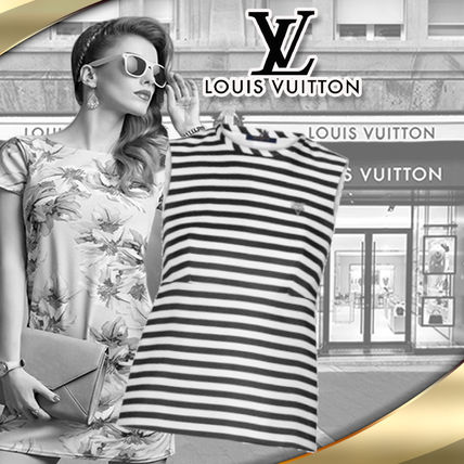Louis Vuitton 2020 Cruise Stripes Silk Cotton T Shirts 1A62N2 