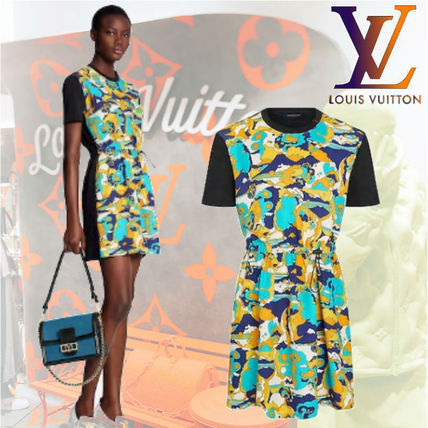 Louis Vuitton 2020 SS Short Casual Style Silk Cotton Short Sleeves Elegant Style 1A7UEH 