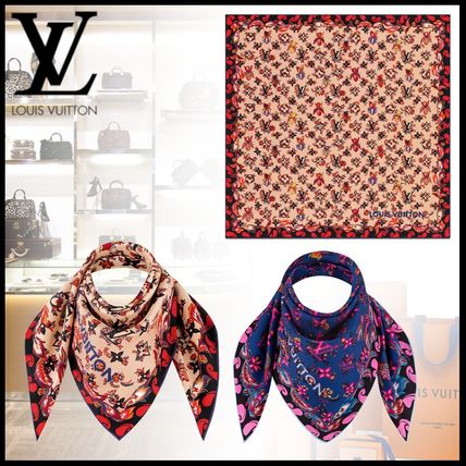 Louis Vuitton 2020 SS Monogram Casual Style Silk Elegant Style Logo M76419 M76421 