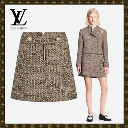 Louis Vuitton 2020 21AW Short Tweed Mini Skirts 1A83YQ 