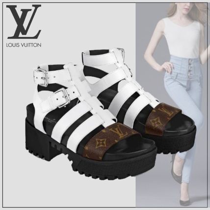 Louis Vuitton Laureate Multistrap Platform Sandal 1A64Q5 