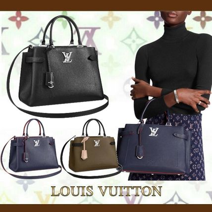 Louis Vuitton LOCKME 2020 21AW 2WAY Plain Leather Party Style Elegant Style Crossbody Logo M55325 M53645 M53730 