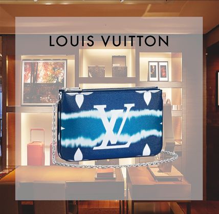 Louis Vuitton Monogram Tie dye Chain Logo Shoulder Bags 