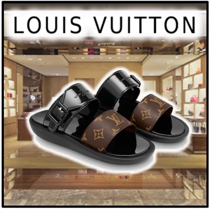 Louis Vuitton 2020 SS 2020 SS SUNBATH FLAT MULE brown more sandals 1A66WX 