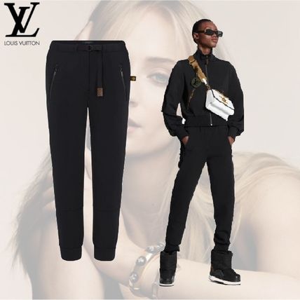 Louis Vuitton 2020 21AW Monogram Nylon Plain Long Logo Pants 1A8285 