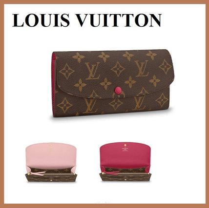 Louis Vuitton 2020 SS Monogram Unisex Leather Logo Long Wallets M61289 M60697 
