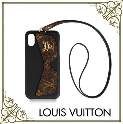 Louis Vuitton 2020 SS Monogram Unisex Leather iPhone X iPhone XS Smart Phone Cases 