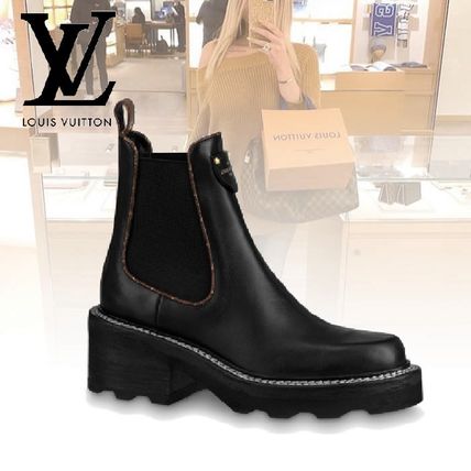 Louis Vuitton 2020 21AW Casual Style Plain Leather Logo AnkleBooties Boots 1A8949 